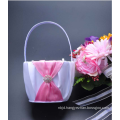 Crystal and Pearl Wedding Flower Girl Baskets artificial flower baskets wedding Flower Baskets with Beaded Pattern